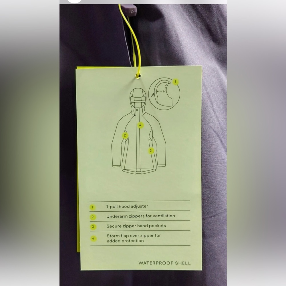 NEW Women's Waterproof Anorak Jacket - All in Motion Plum Purple - Picture 2 of 4